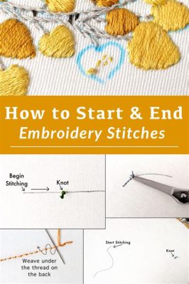 how to end embroidery stitch and the art of creating visual harmony in your work