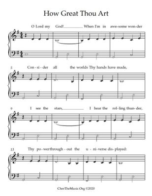 sheet music how great thou art How does the metaphor of sheet music reflect the divine creation?