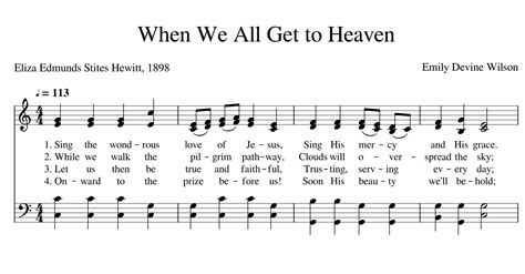 When We All Get to Heaven: Sheet Music and the Journey of Life